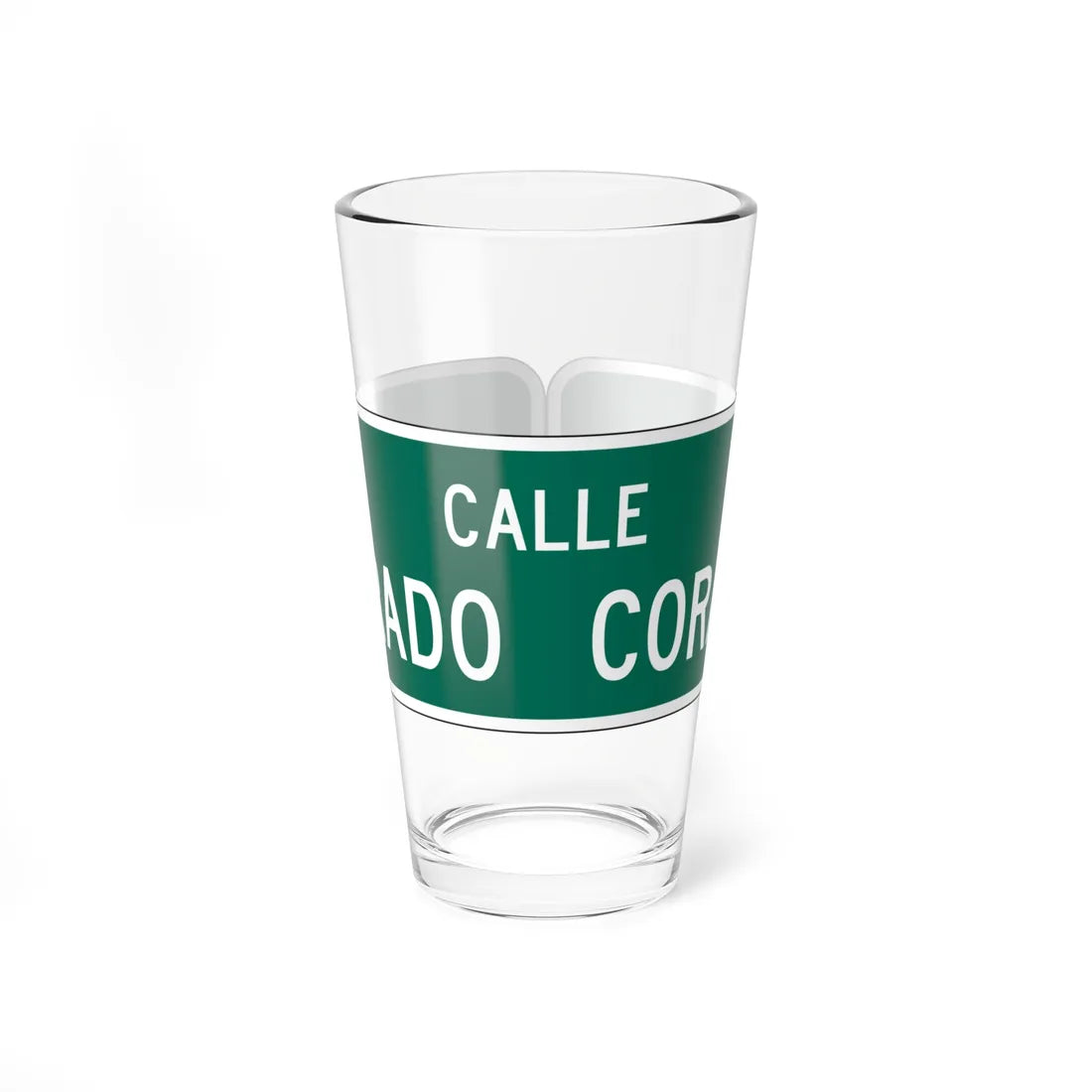 MUTCD-PR D3 (Puerto Rico) (Road Sign) Pint Glass 16oz 16oz - Go Mug Yourself