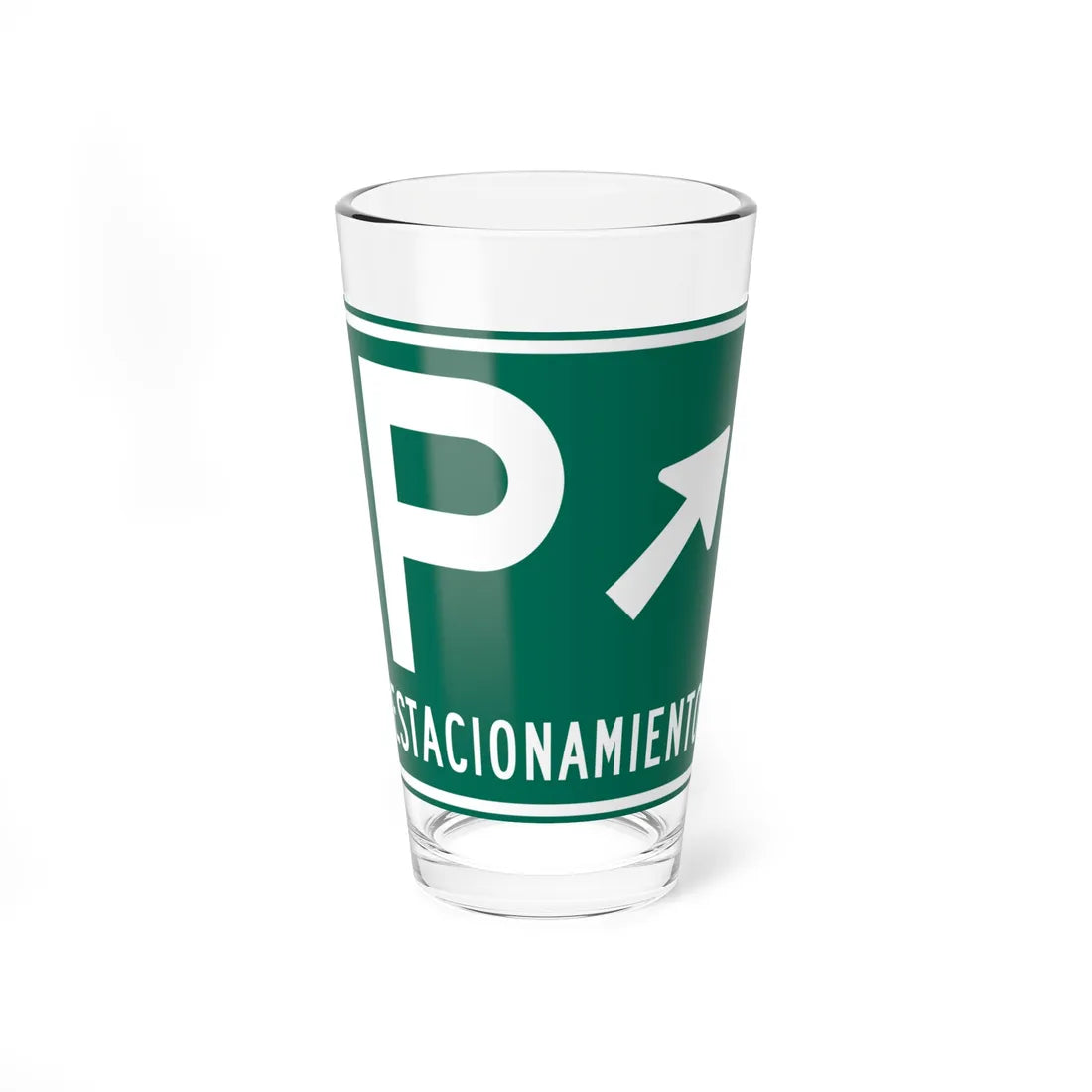 MUTCD-PR D4-1 (Puerto Rico) (Road Sign) Pint Glass 16oz 16oz - Go Mug Yourself
