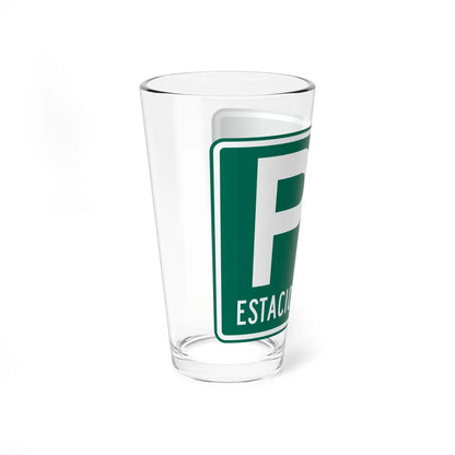 MUTCD-PR D4-1 (Puerto Rico) (Road Sign) Pint Glass 16oz - Go Mug Yourself