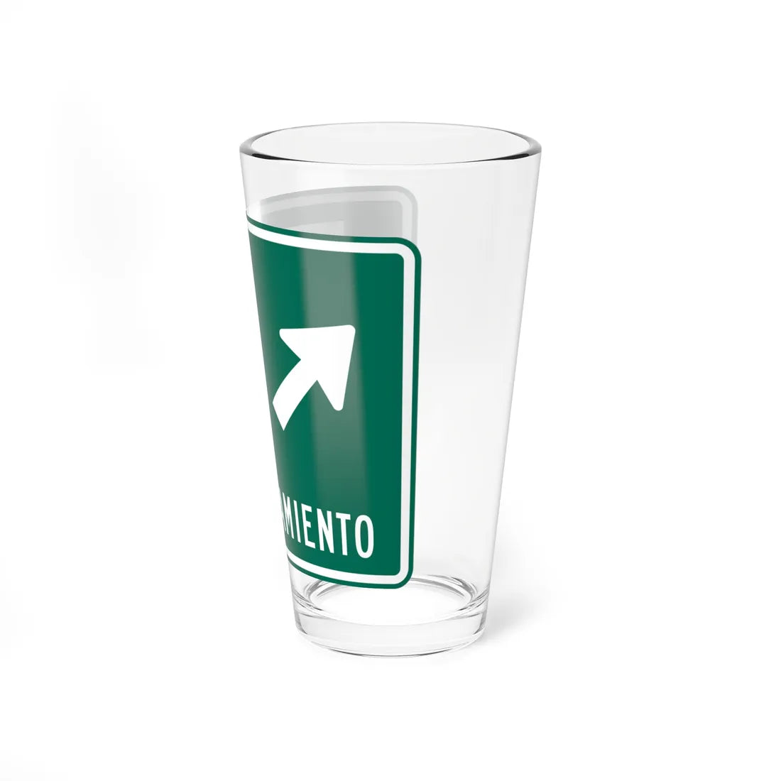 MUTCD-PR D4-1 (Puerto Rico) (Road Sign) Pint Glass 16oz - Go Mug Yourself