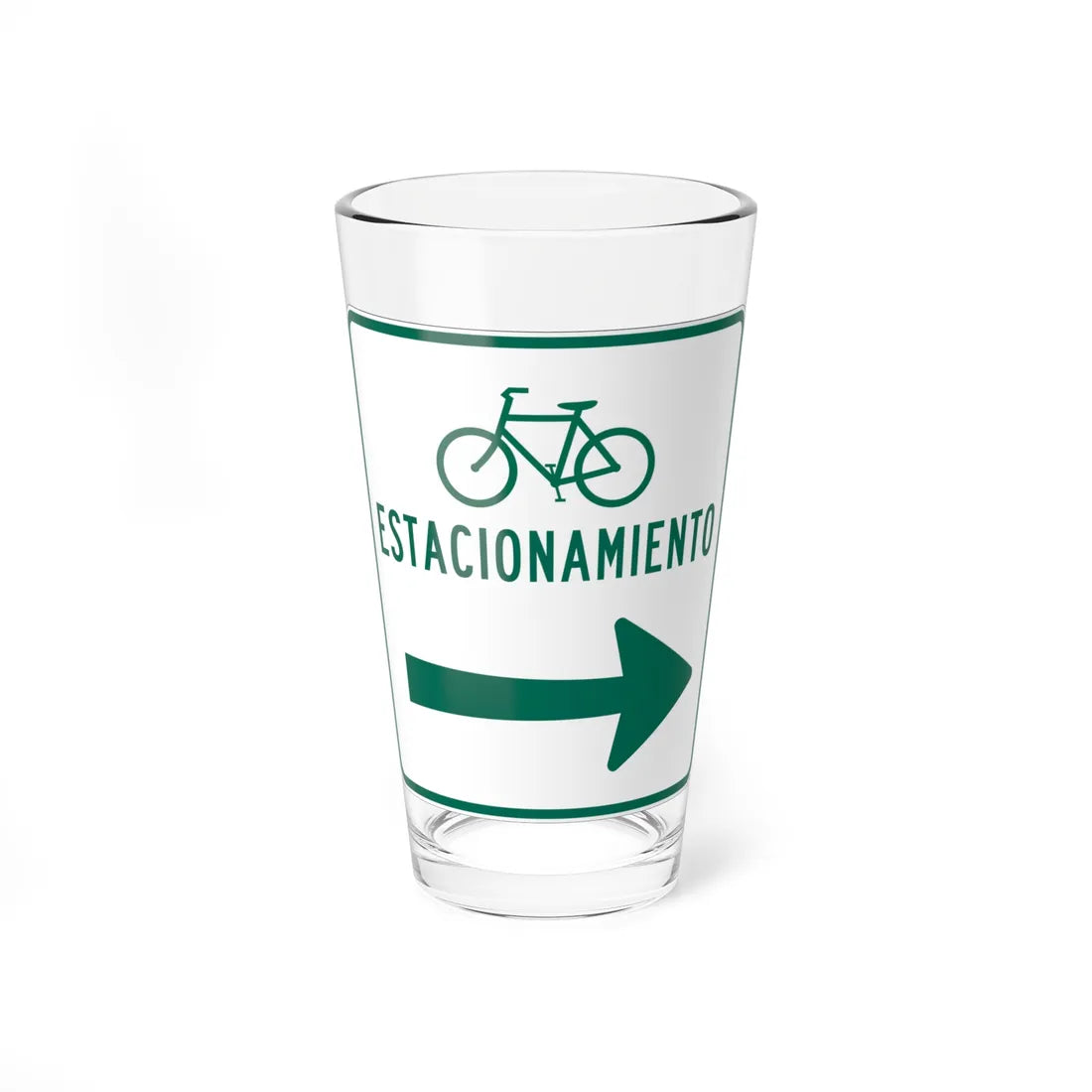 MUTCD-PR D4-3D (Puerto Rico) (Road Sign) Pint Glass 16oz 16oz - Go Mug Yourself