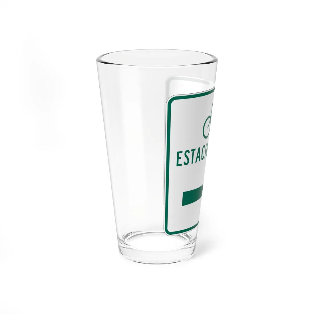 MUTCD-PR D4-3D (Puerto Rico) (Road Sign) Pint Glass 16oz - Go Mug Yourself