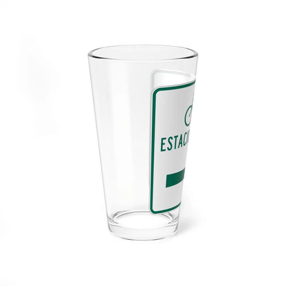 MUTCD-PR D4-3D (Puerto Rico) (Road Sign) Pint Glass 16oz - Go Mug Yourself