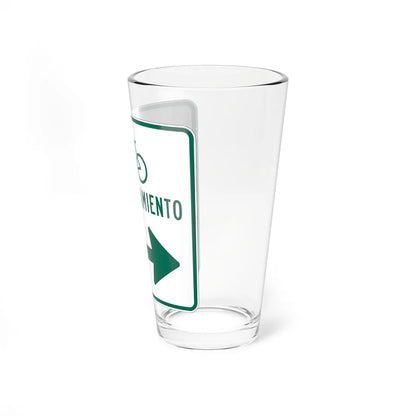 MUTCD-PR D4-3D (Puerto Rico) (Road Sign) Pint Glass 16oz - Go Mug Yourself