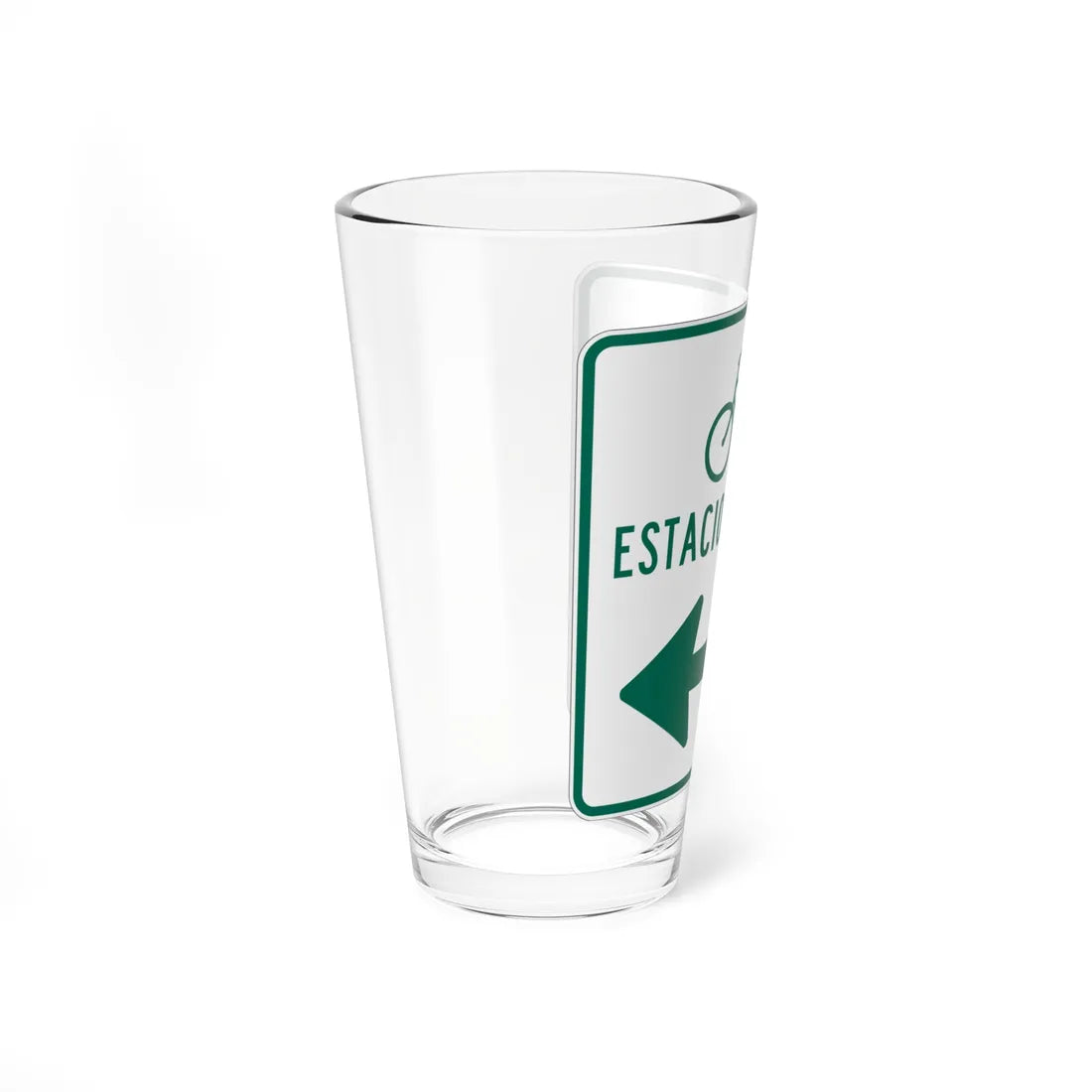 MUTCD-PR D4-3I (Puerto Rico) (Road Sign) Pint Glass 16oz - Go Mug Yourself