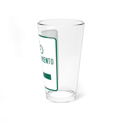 MUTCD-PR D4-3I (Puerto Rico) (Road Sign) Pint Glass 16oz - Go Mug Yourself