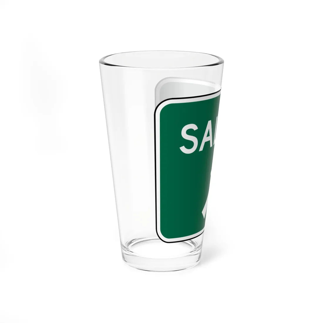 MUTCD-PR E5-1D (Puerto Rico) (Road Sign) Pint Glass 16oz - Go Mug Yourself