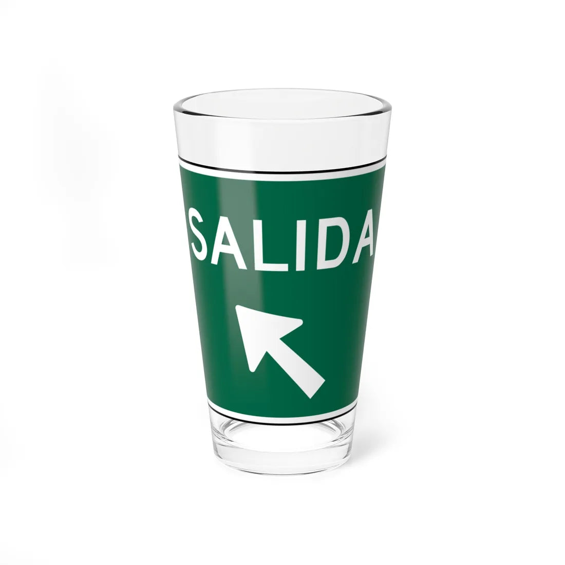 MUTCD-PR E5-1I (Puerto Rico) (Road Sign) Pint Glass 16oz 16oz - Go Mug Yourself