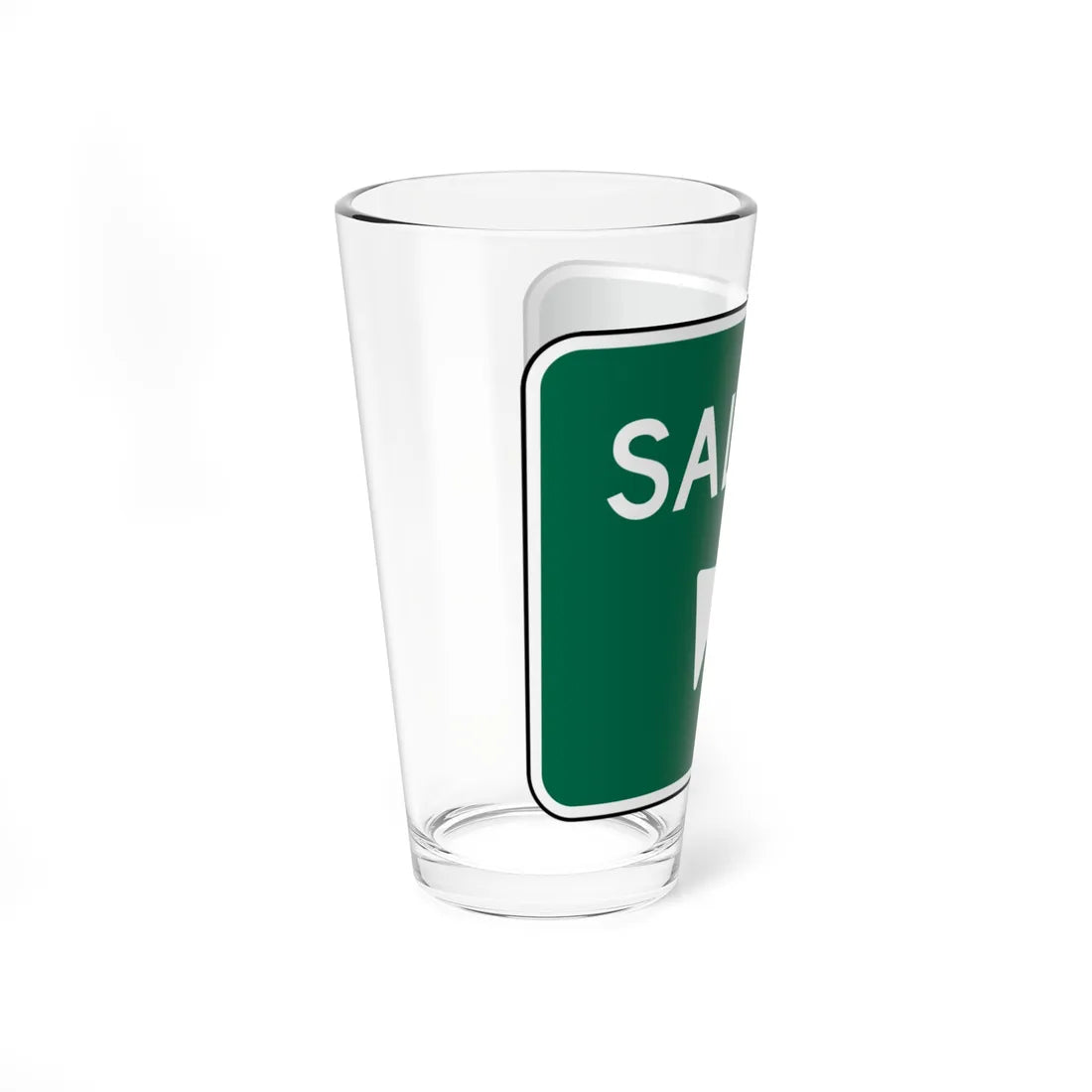 MUTCD-PR E5-1I (Puerto Rico) (Road Sign) Pint Glass 16oz - Go Mug Yourself