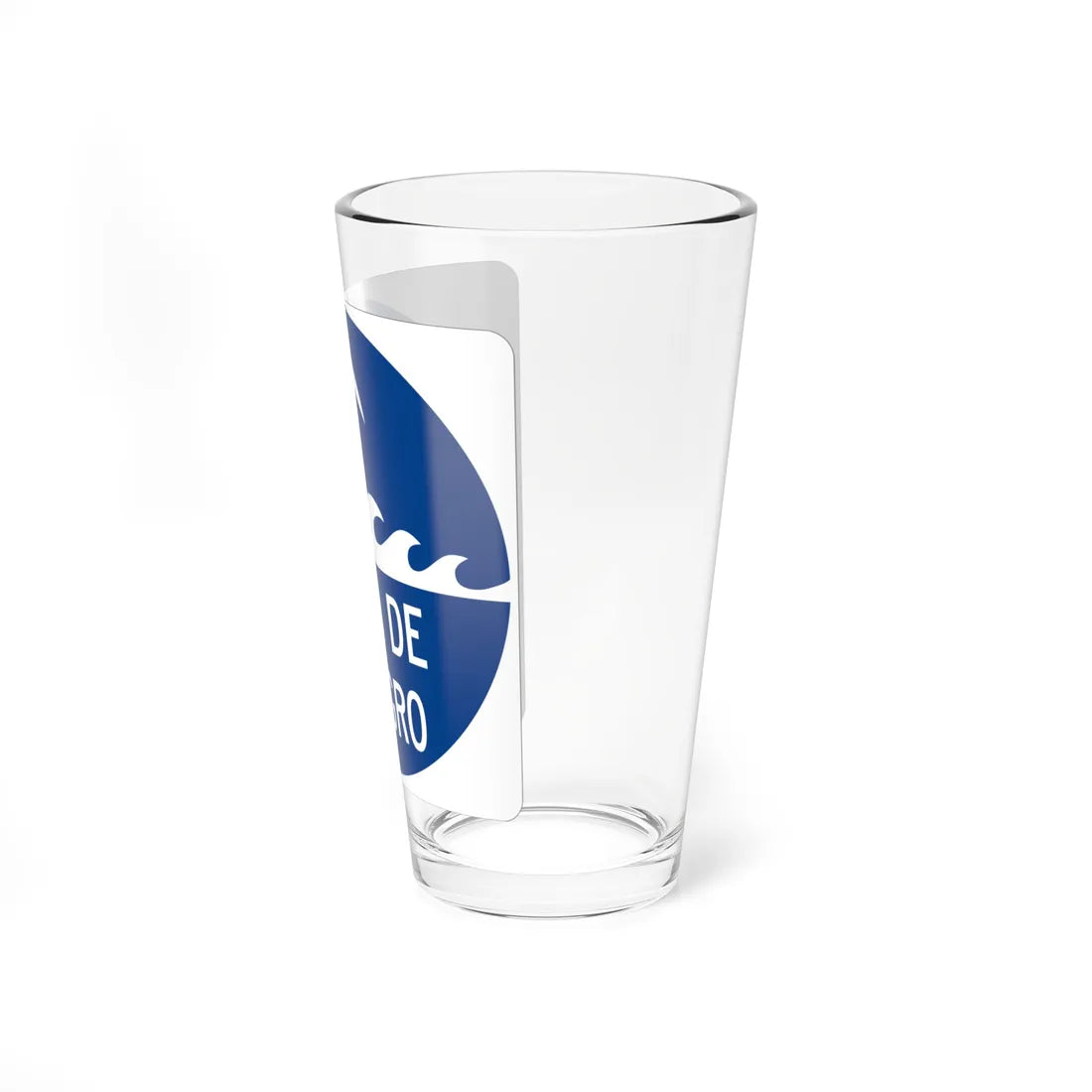 MUTCD-PR EM-1b (Puerto Rico) (Road Sign) Pint Glass 16oz - Go Mug Yourself