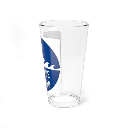 MUTCD-PR EM-1d (Puerto Rico) (Road Sign) Pint Glass 16oz - Go Mug Yourself