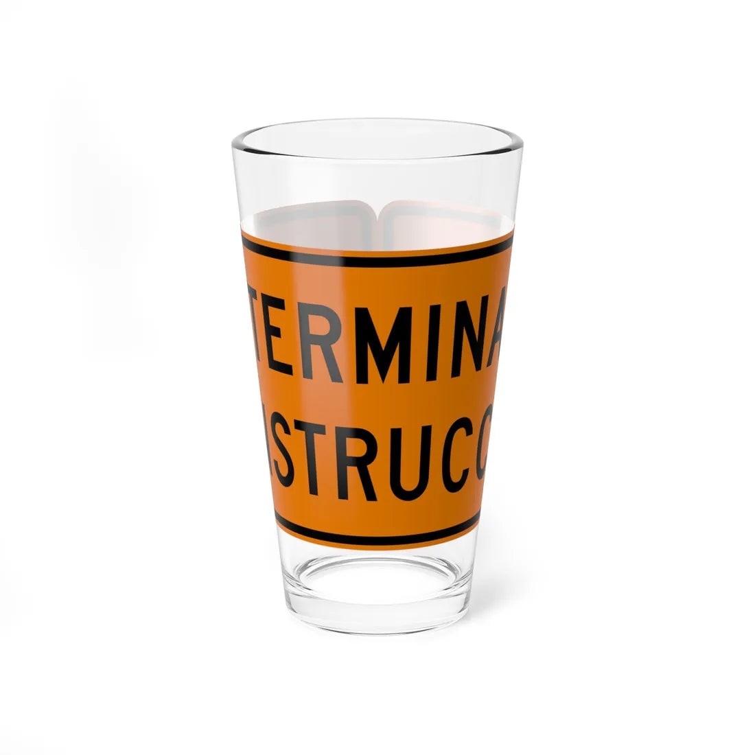 MUTCD-PR G20-2 (Puerto Rico) (Road Sign) Pint Glass 16oz 16oz - Go Mug Yourself