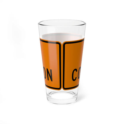MUTCD-PR G20-2 (Puerto Rico) (Road Sign) Pint Glass 16oz - Go Mug Yourself