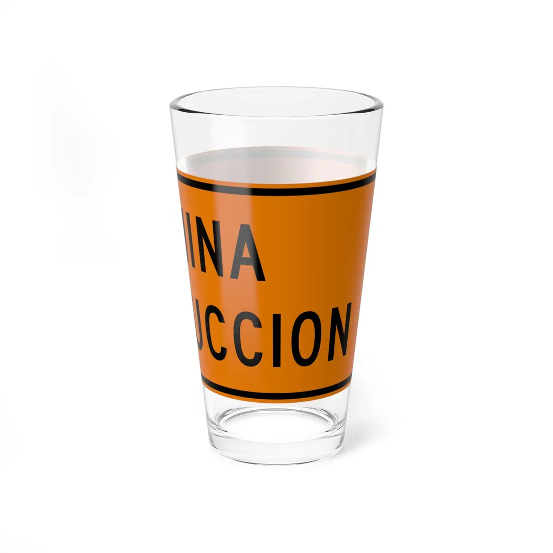 MUTCD-PR G20-2 (Puerto Rico) (Road Sign) Pint Glass 16oz - Go Mug Yourself