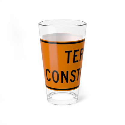MUTCD-PR G20-2 (Puerto Rico) (Road Sign) Pint Glass 16oz - Go Mug Yourself