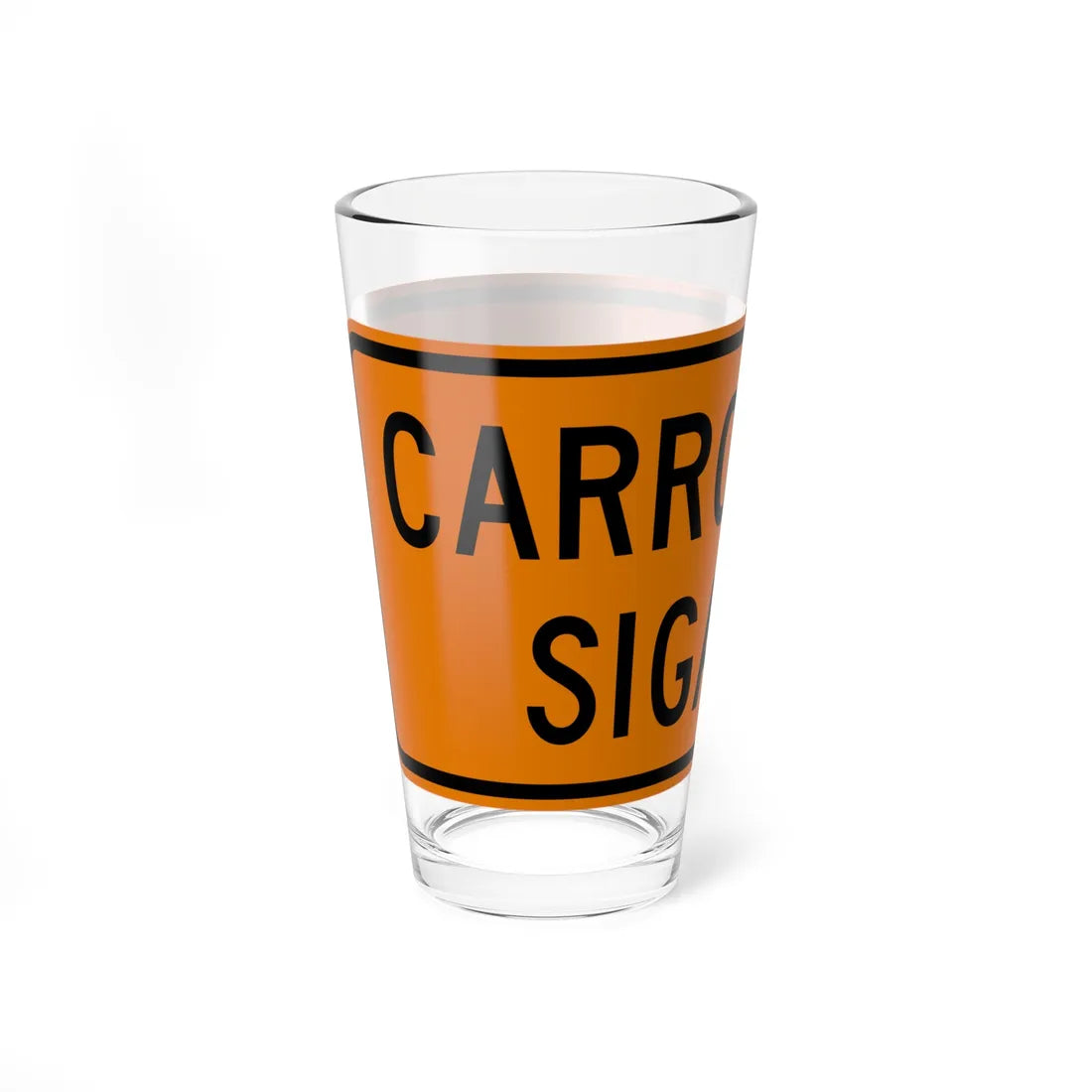 MUTCD-PR G20-4 (Puerto Rico) (Road Sign) Pint Glass 16oz - Go Mug Yourself