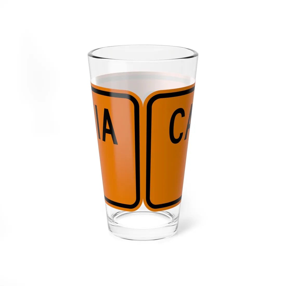 MUTCD-PR G20-4 (Puerto Rico) (Road Sign) Pint Glass 16oz - Go Mug Yourself
