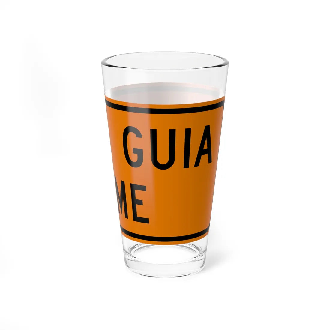 MUTCD-PR G20-4 (Puerto Rico) (Road Sign) Pint Glass 16oz - Go Mug Yourself