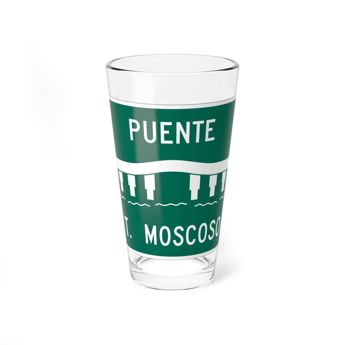MUTCD-PR I-10 (Puerto Rico) (Road Sign) Pint Glass 16oz 16oz - Go Mug Yourself