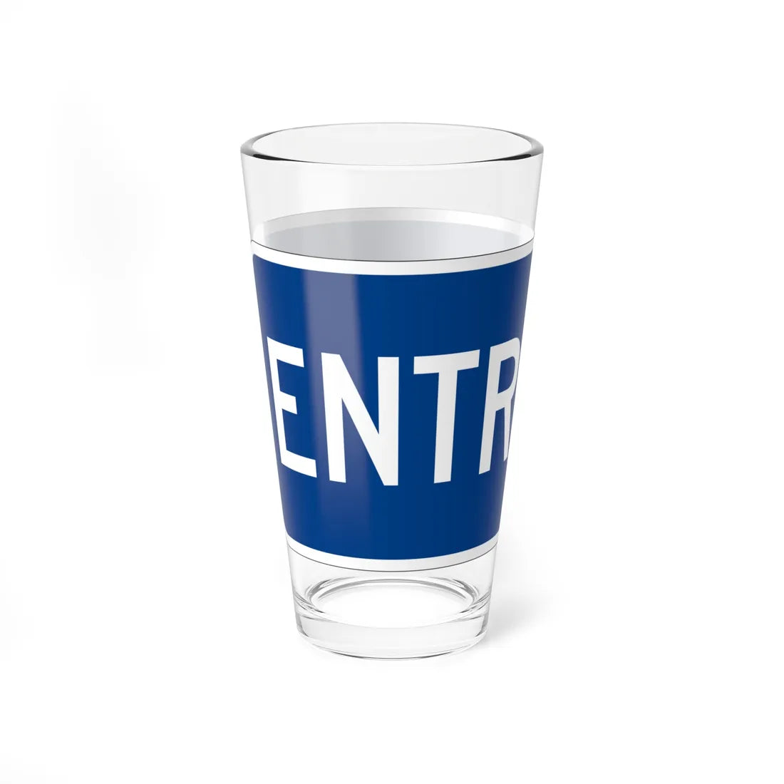 MUTCD-PR M4-14 (Puerto Rico) (Road Sign) Pint Glass 16oz - Go Mug Yourself