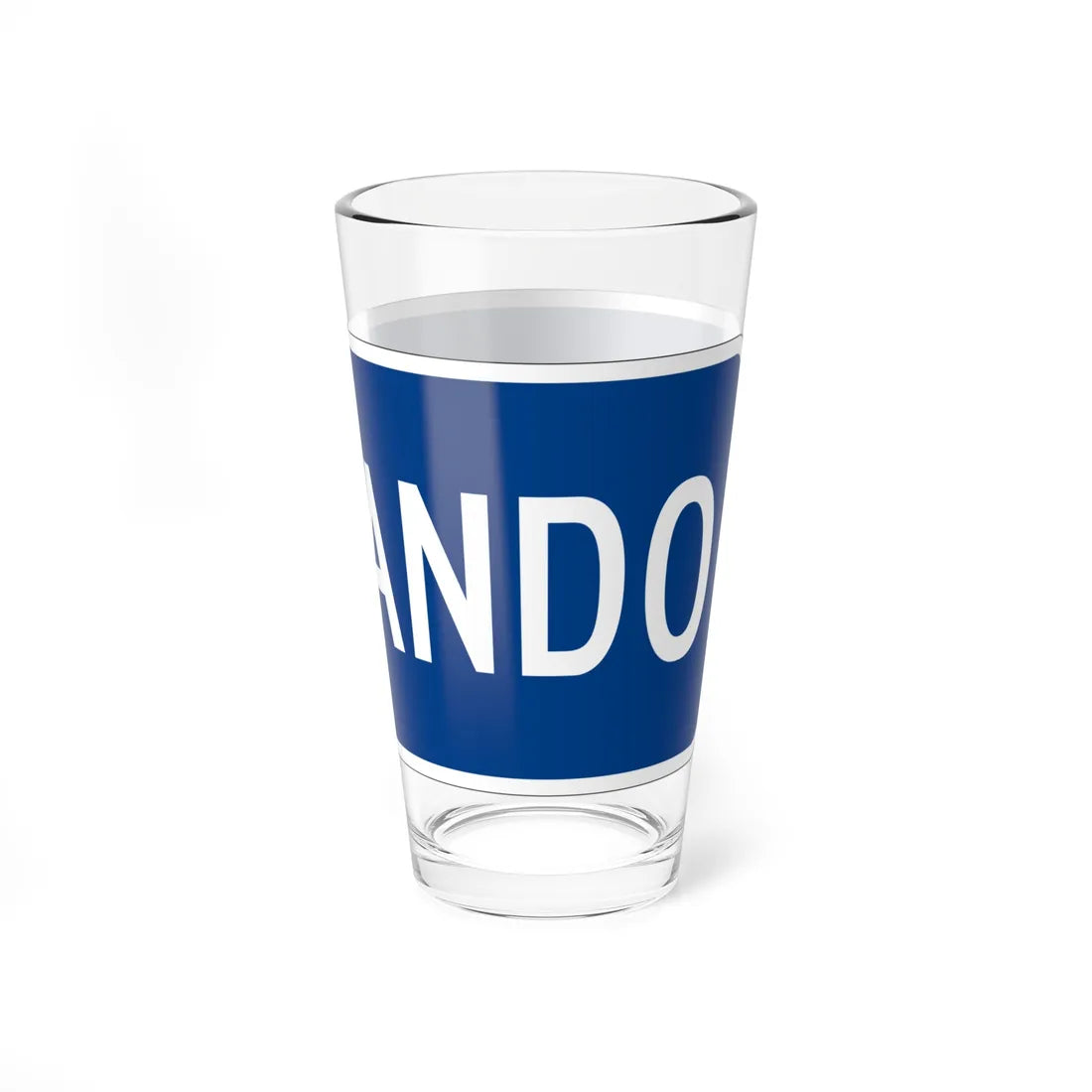 MUTCD-PR M4-14 (Puerto Rico) (Road Sign) Pint Glass 16oz - Go Mug Yourself