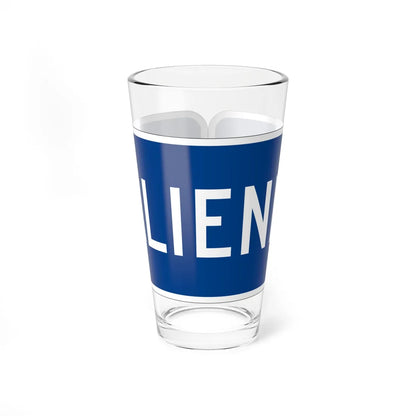 MUTCD-PR M4-6 (Puerto Rico) (Road Sign) Pint Glass 16oz 16oz - Go Mug Yourself