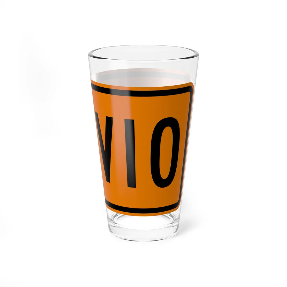 MUTCD-PR M4-8 (Puerto Rico) (Road Sign) Pint Glass 16oz - Go Mug Yourself