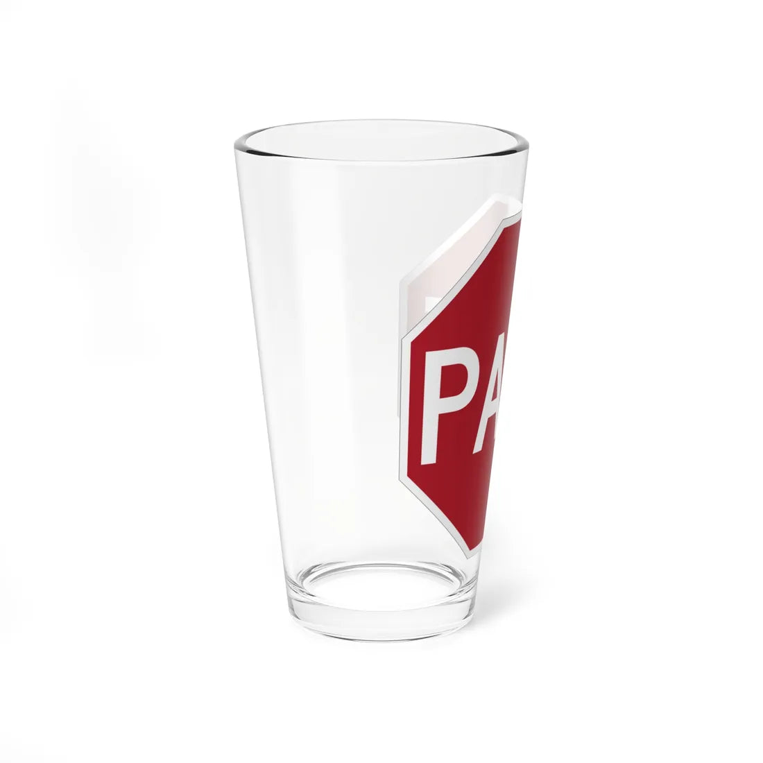 MUTCD-PR R1-1 (Puerto Rico) (Road Sign) Pint Glass 16oz - Go Mug Yourself