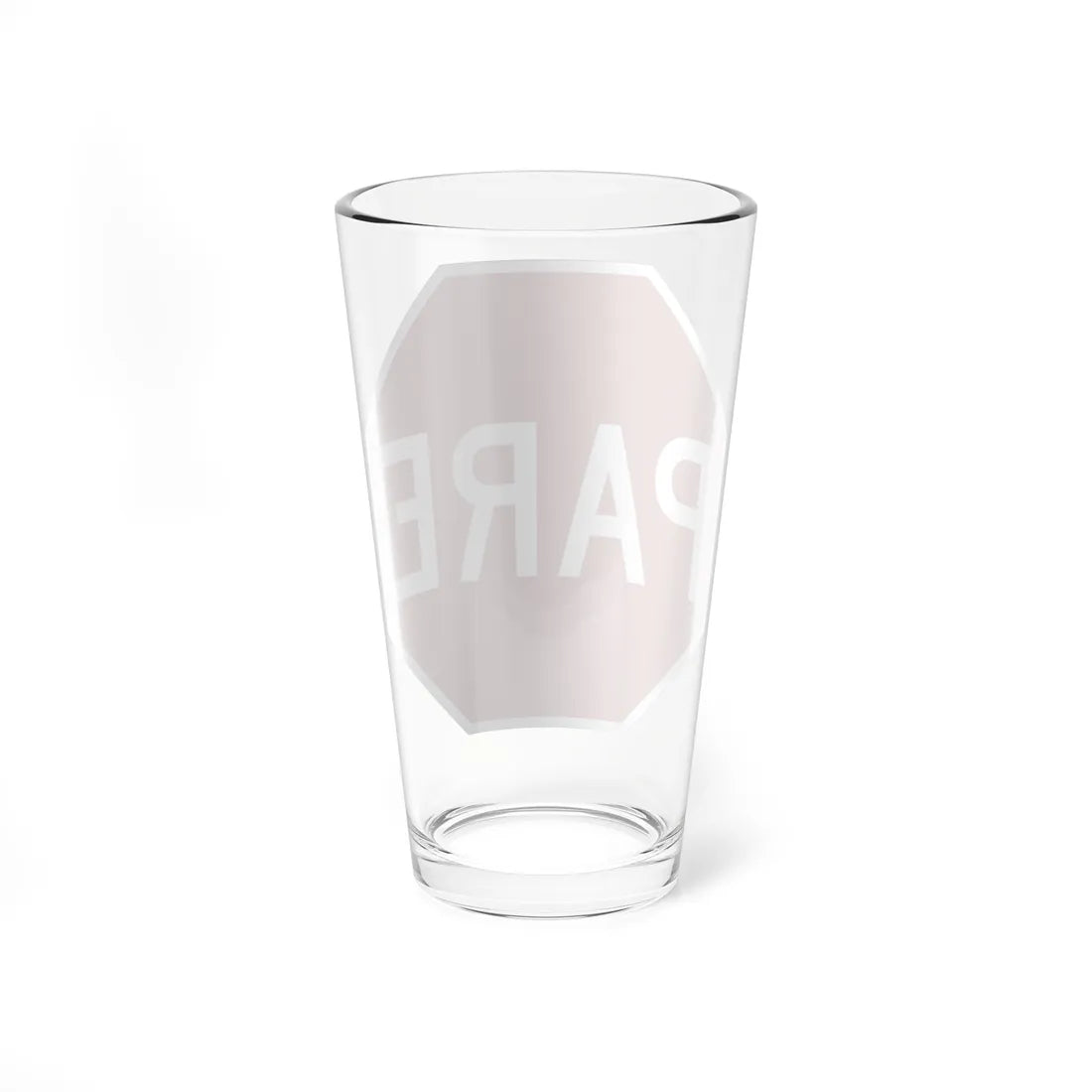 MUTCD-PR R1-1 (Puerto Rico) (Road Sign) Pint Glass 16oz - Go Mug Yourself