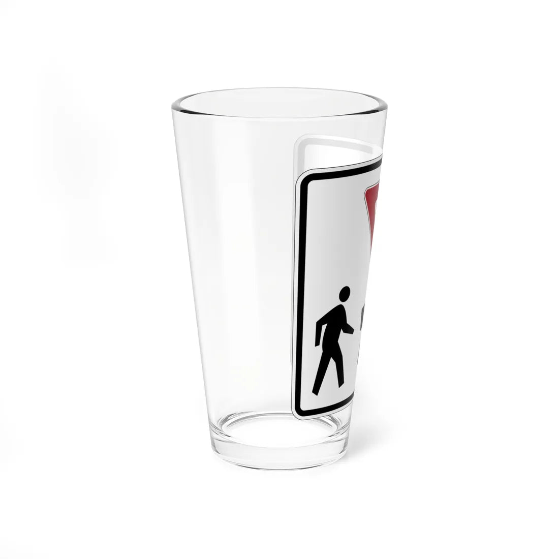 MUTCD-PR R1-5D (Puerto Rico) (Road Sign) Pint Glass 16oz - Go Mug Yourself