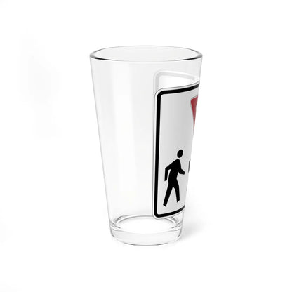 MUTCD-PR R1-5D (Puerto Rico) (Road Sign) Pint Glass 16oz - Go Mug Yourself