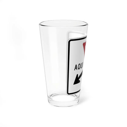 MUTCD-PR R1-5I (Puerto Rico) (Road Sign) Pint Glass 16oz - Go Mug Yourself