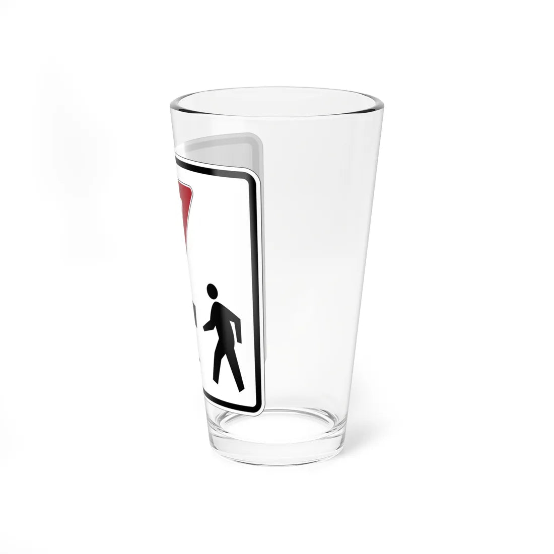 MUTCD-PR R1-5I (Puerto Rico) (Road Sign) Pint Glass 16oz - Go Mug Yourself