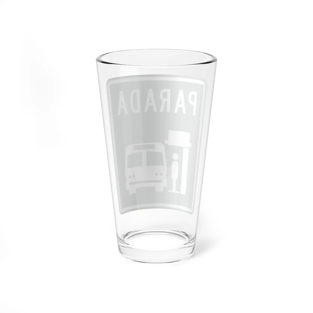 MUTCD-PR R1-6a (Puerto Rico) (Road Sign) Pint Glass 16oz - Go Mug Yourself