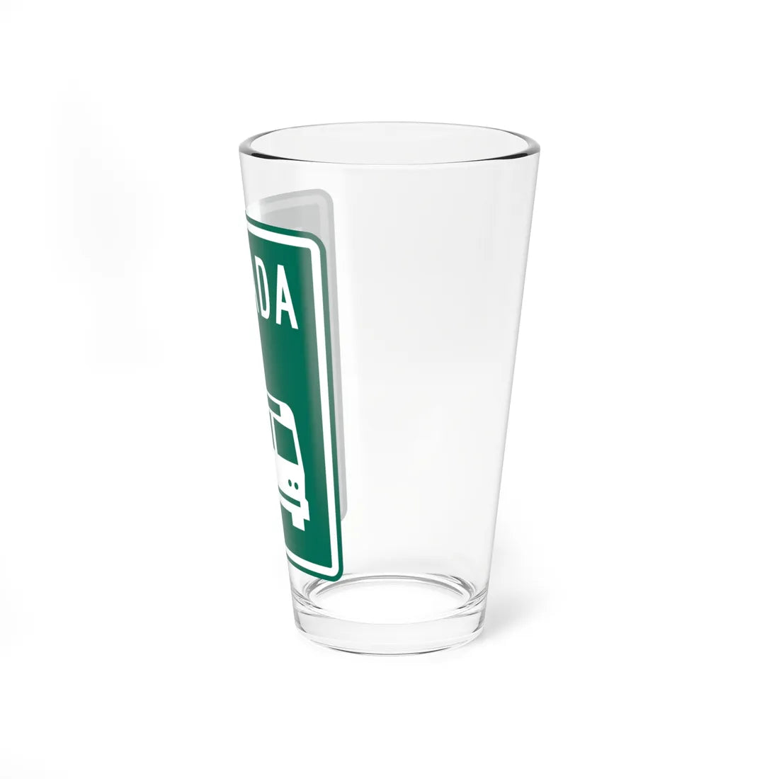 MUTCD-PR R1-6a (Puerto Rico) (Road Sign) Pint Glass 16oz - Go Mug Yourself