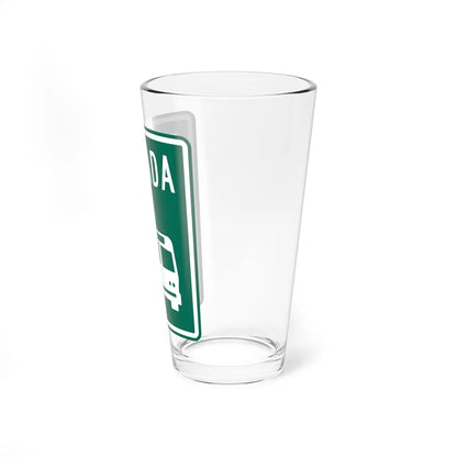 MUTCD-PR R1-6a (Puerto Rico) (Road Sign) Pint Glass 16oz - Go Mug Yourself