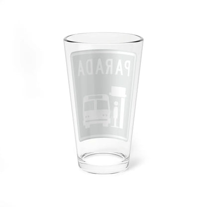 MUTCD-PR R1-6a (Puerto Rico) (Road Sign) Pint Glass 16oz - Go Mug Yourself