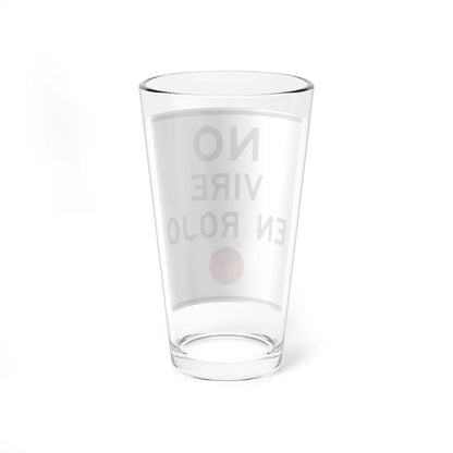 MUTCD-PR R10-11 (Puerto Rico) (Road Sign) Pint Glass 16oz - Go Mug Yourself