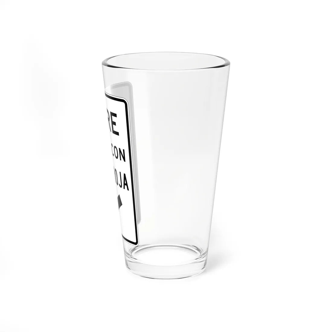 MUTCD-PR R10-6 (Puerto Rico) (Road Sign) Pint Glass 16oz - Go Mug Yourself