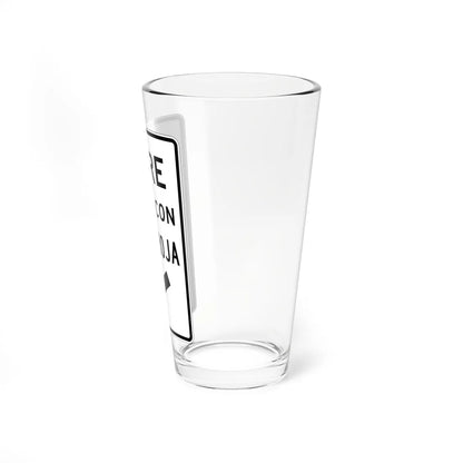 MUTCD-PR R10-6 (Puerto Rico) (Road Sign) Pint Glass 16oz - Go Mug Yourself