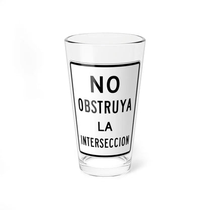 MUTCD-PR R10-7 (Puerto Rico) (Road Sign) Pint Glass 16oz - Go Mug Yourself