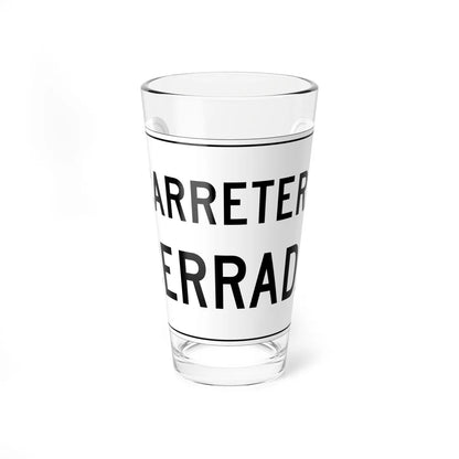 MUTCD-PR R11-2 (Puerto Rico) (Road Sign) Pint Glass 16oz 16oz - Go Mug Yourself