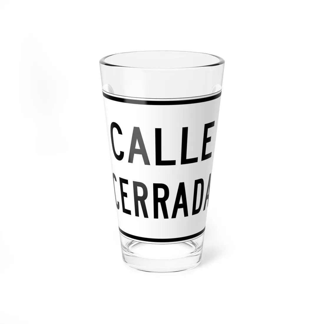MUTCD-PR R11-3 (Puerto Rico) (Road Sign) Pint Glass 16oz 16oz - Go Mug Yourself