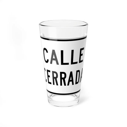 MUTCD-PR R11-3 (Puerto Rico) (Road Sign) Pint Glass 16oz 16oz - Go Mug Yourself