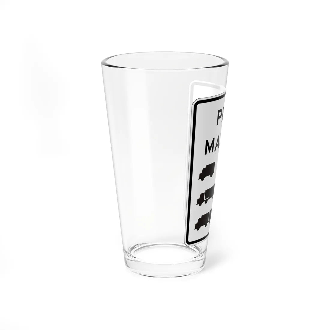 MUTCD-PR R12-5 (Puerto Rico) (Road Sign) Pint Glass 16oz - Go Mug Yourself