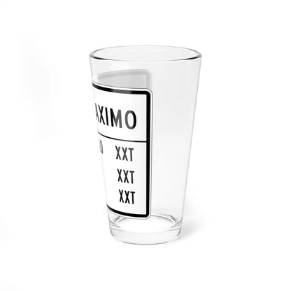 MUTCD-PR R12-7a (Puerto Rico) (Road Sign) Pint Glass 16oz - Go Mug Yourself