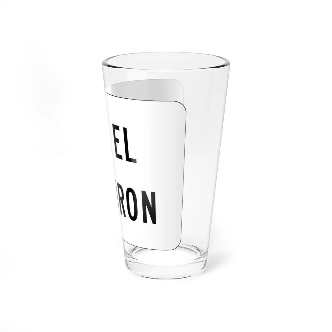 MUTCD-PR R16-1p (Puerto Rico) (Road Sign) Pint Glass 16oz - Go Mug Yourself