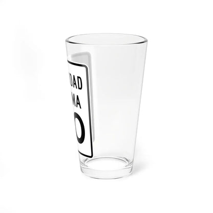 MUTCD-PR R2-1-50 (Puerto Rico) (Road Sign) Pint Glass 16oz - Go Mug Yourself