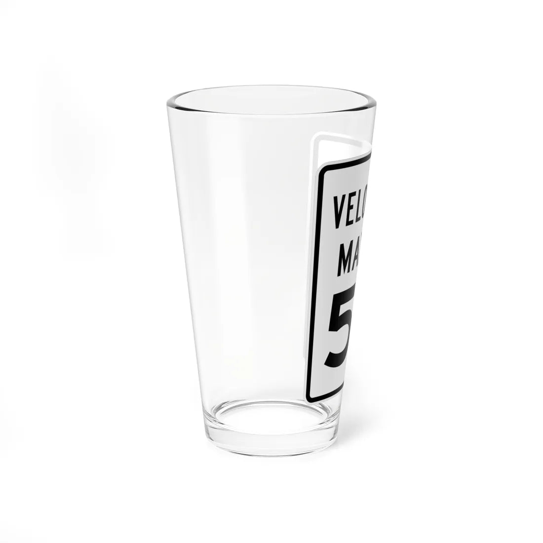MUTCD-PR R2-1-50 (Puerto Rico) (Road Sign) Pint Glass 16oz - Go Mug Yourself