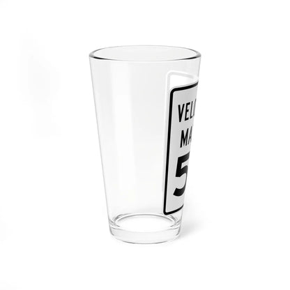 MUTCD-PR R2-1-50 (Puerto Rico) (Road Sign) Pint Glass 16oz - Go Mug Yourself